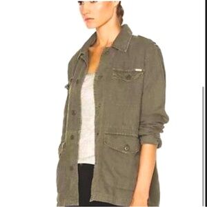 Mother Denim green oversized jacket, size large